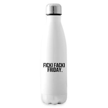 Ficki Facki Friday - Isolierflasche - Weiß - Rechts
