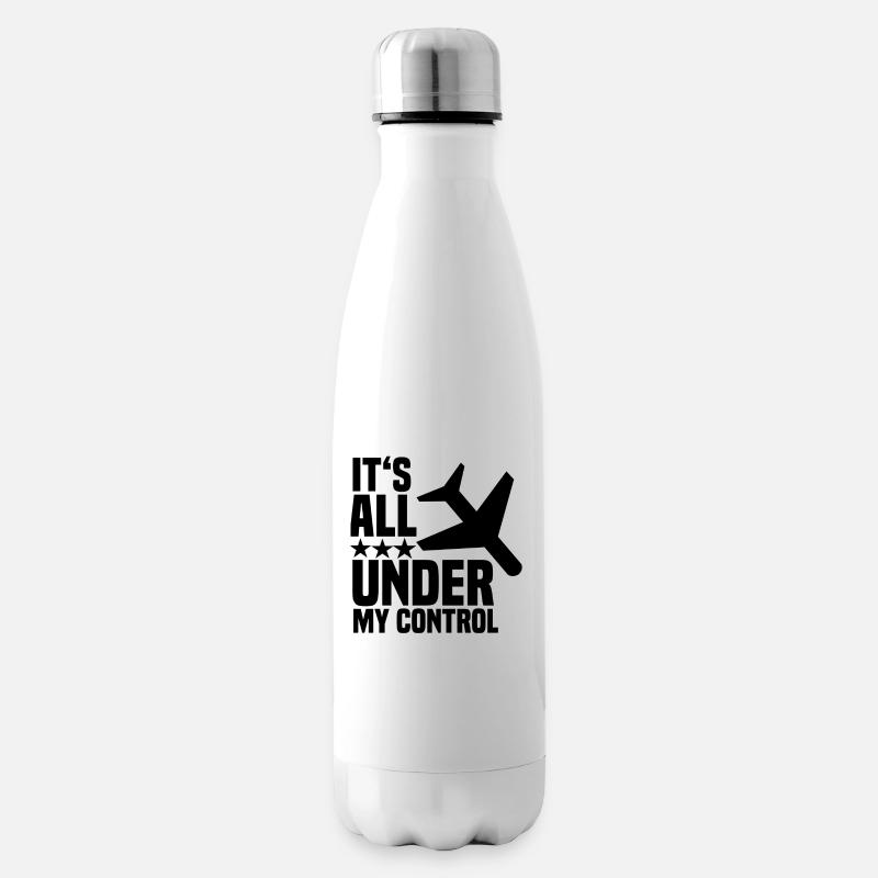 plane - Insulated Water Bottle - white