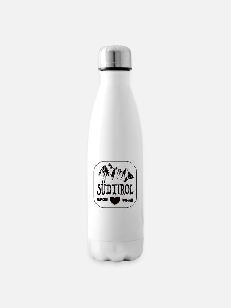 Südtirol - Isolierflasche - Weiß
