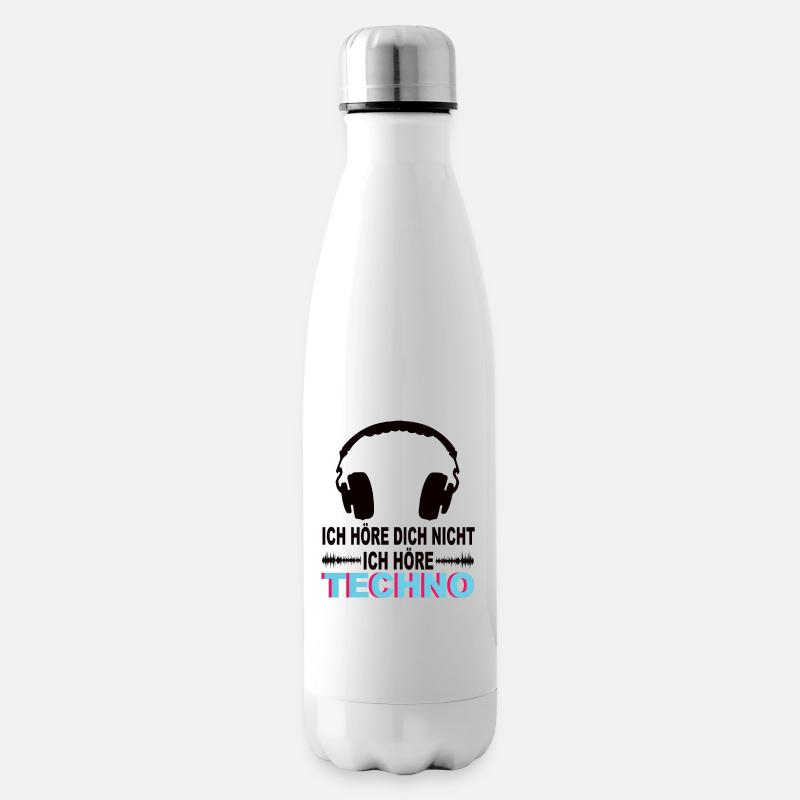 Techno - Isolierflasche - Weiß