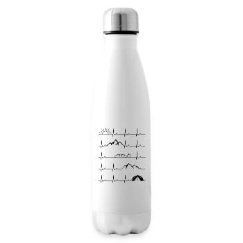 Battement de coeur de camping - Bouteille isotherme - blanc - Droite