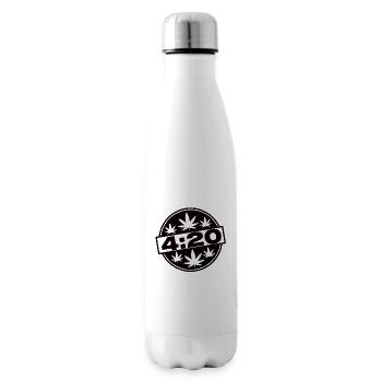Stoner girl 420 - Insulated Water Bottle - white - Right