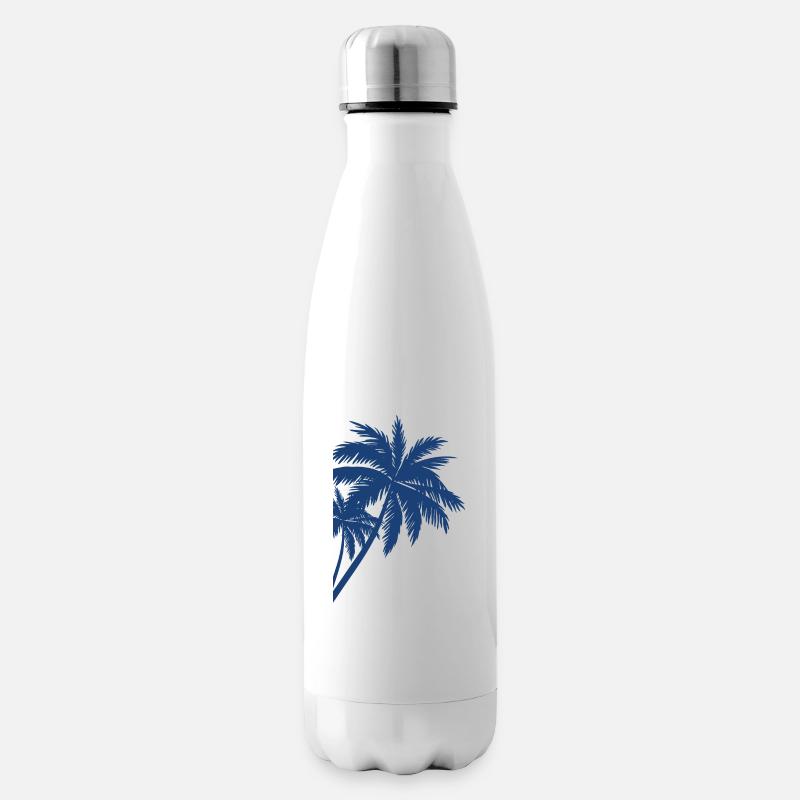 Palme Palm - Isolierflasche - Weiß