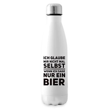 Ich Glaube Mir Nichtmal Selbst Lustiger Spruch - Isolierflasche - Weiß - Rechts