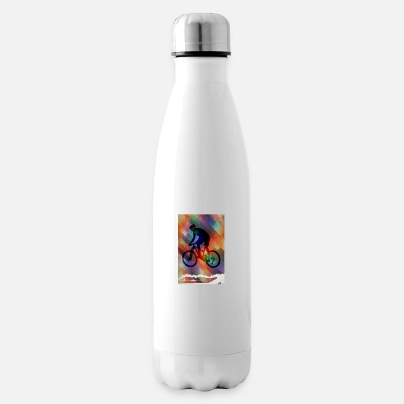 Fahrrad Rennrad Biker | Geschenk - Isolierflasche - Weiß