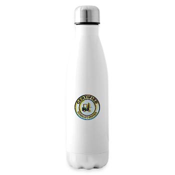 Certified forklift driver - Insulated Water Bottle - white - Right