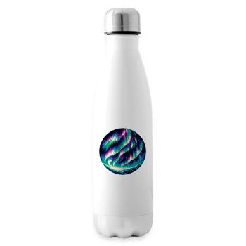 Aurora Borealis Enthusiast Northern Lights Lover - Insulated Water Bottle - white - Right