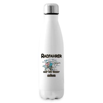 Radfahrer Rennrad Biker Fahrrad Spermium - Isolierflasche - Weiß - Rechts
