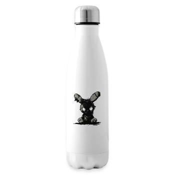 Mignon lapin effrayant - Bouteille isotherme - blanc - Droite