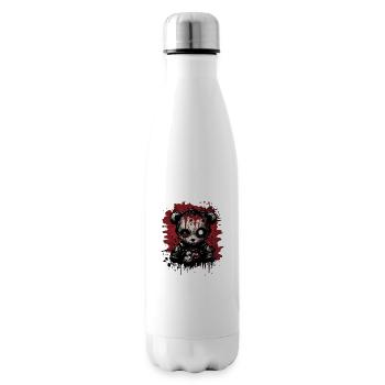 Ours en peluche effrayant mignon - Bouteille isotherme - blanc - Droite