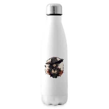 Emo Cowboy Steampunk Fille - Bouteille isotherme - blanc - Droite