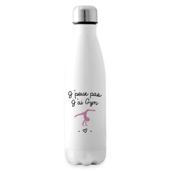 J'peux pas j'ai gym - Bouteille isotherme - blanc - Droite