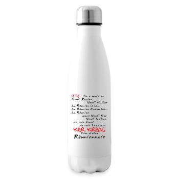 Kosement kreol - 974 La Réunion - Bouteille isotherme - blanc - Droite