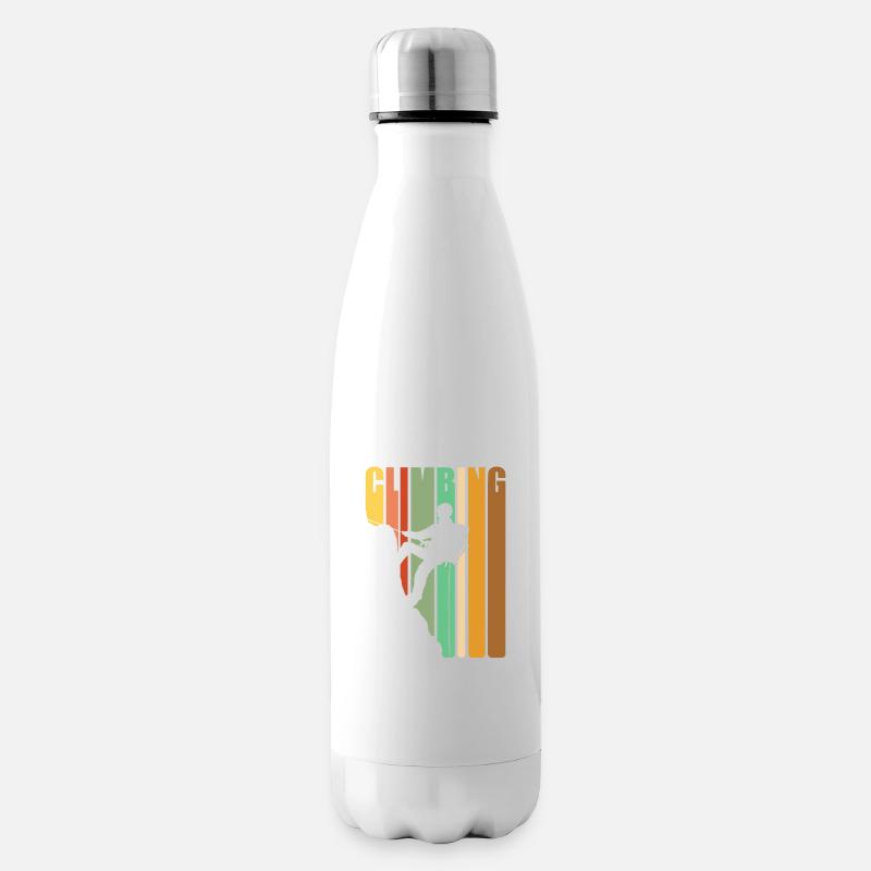 Klettern Retro Vintage - Isolierflasche - Weiß