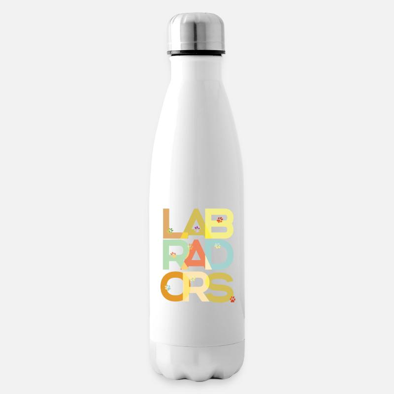 Labrador Hund Labradore - Isolierflasche - Weiß