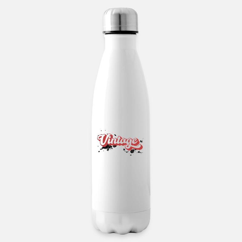 Vintage - Isolierflasche - Weiß