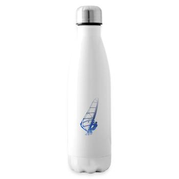 Silhouette de véliplanchiste - Bouteille isotherme - blanc - Droite
