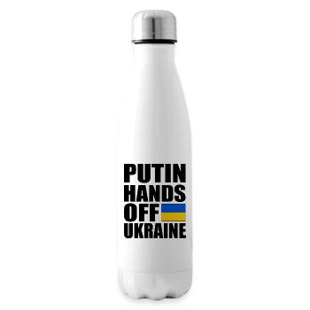 Putin hands off ukraine - Bouteille isotherme - blanc - Droite