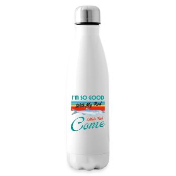 Ich bin so gut mit meiner Rute, dass ich Fische kommen lasse - Isolierflasche - Weiß - Rechts