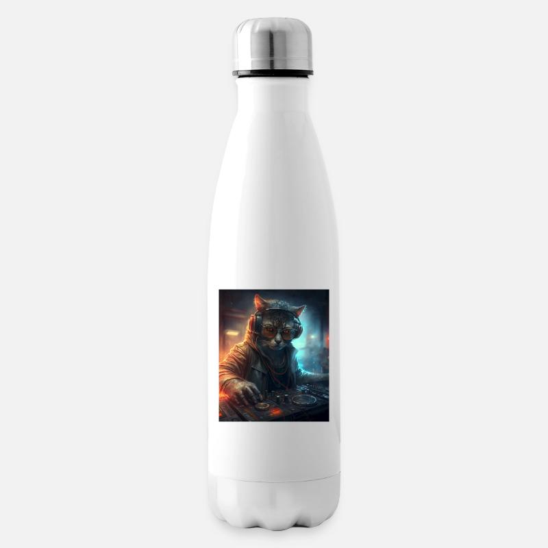 DJ Cat - Bouteille isotherme - blanc