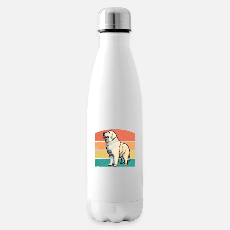 Große Pyrenäen, ich höre, dass du einfach nicht zuhörst - Isolierflasche - Weiß