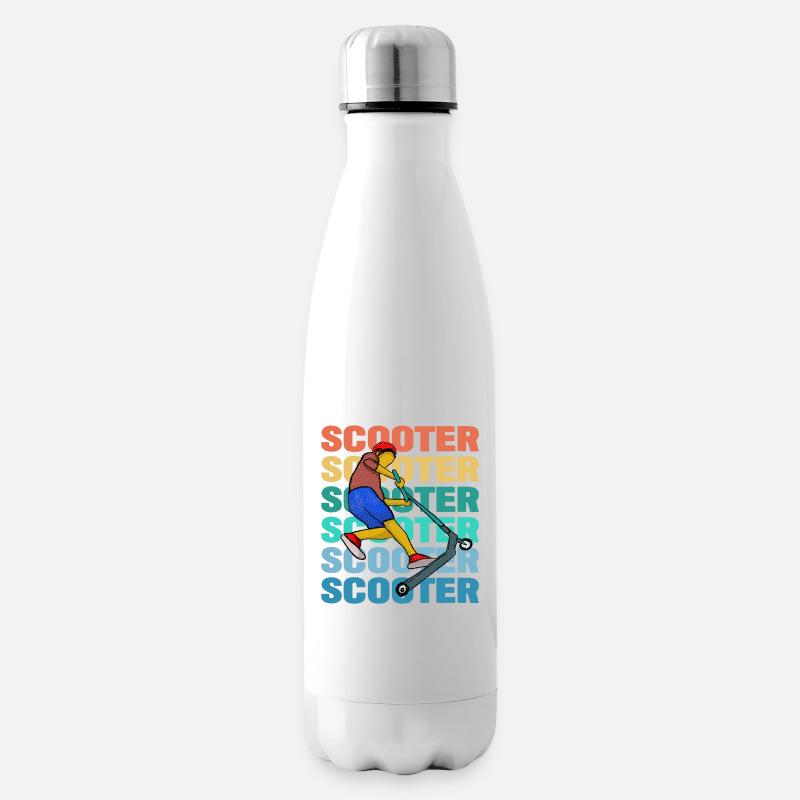 Scootering bunt - Isolierflasche - Weiß