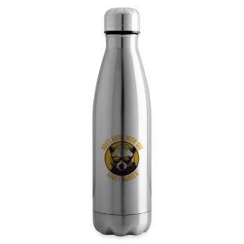 Dont Mess With The Honey Badger - Insulated Water Bottle - silver - Right