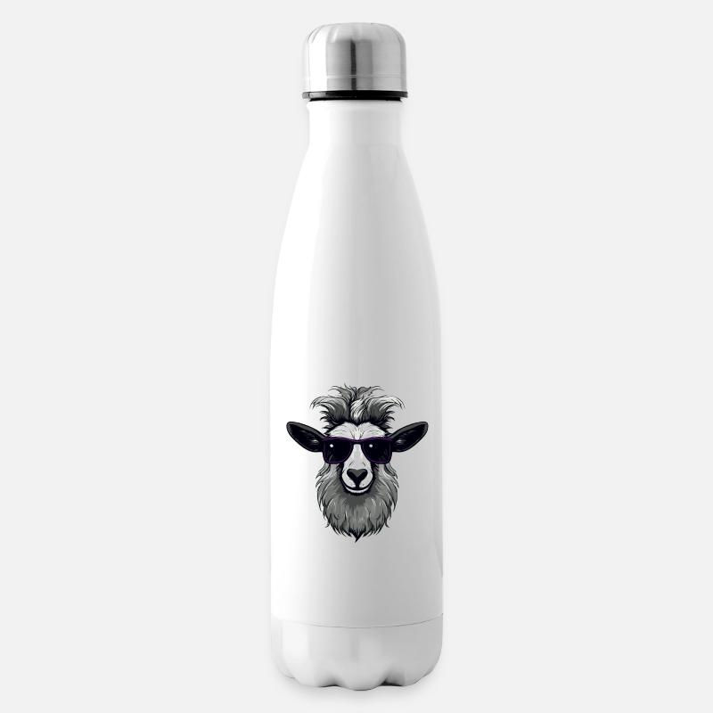 Lustiges Tier Design - Isolierflasche - Weiß