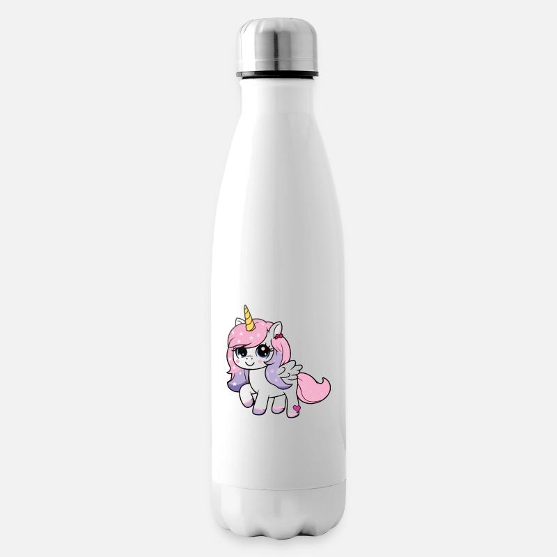 Einhorn mit Sterne - Isolierflasche - Weiß
