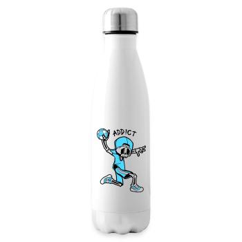 HANDBALL ADDICT 100% - Insulated Water Bottle - white - Right