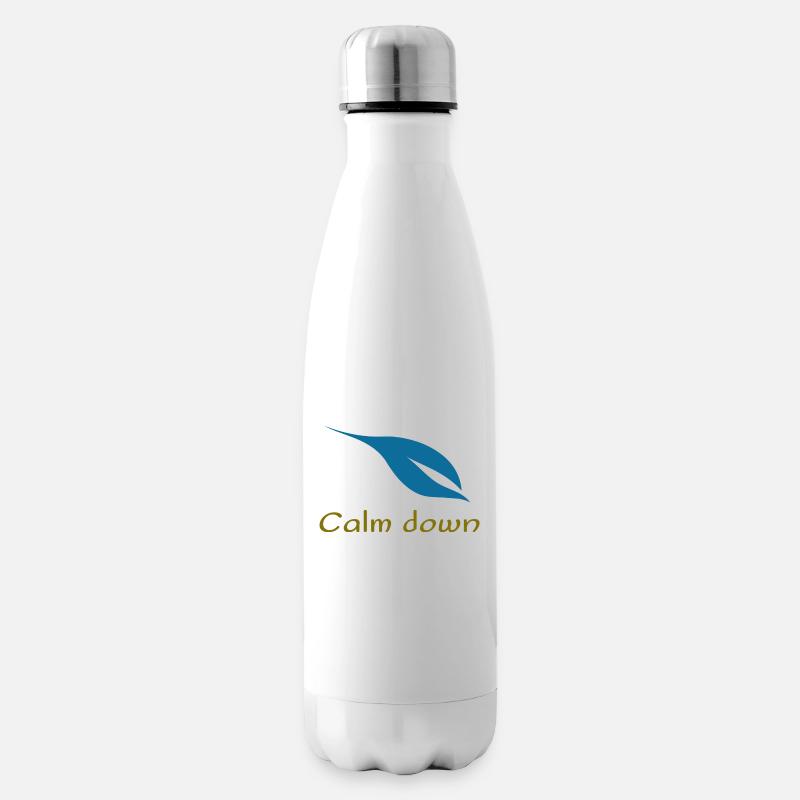 Calm down - Insulated Water Bottle - white