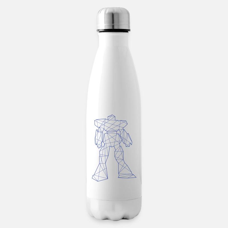 Roboter - Isolierflasche - Weiß