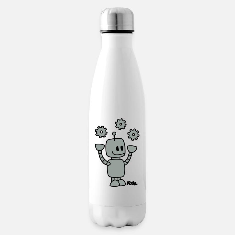 Roboter (2c) - Insulated Water Bottle - white