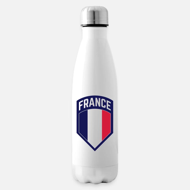 France-Frankreich - Isolierflasche - Weiß