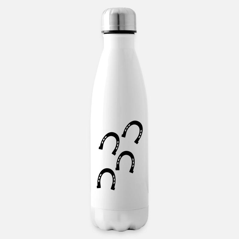 Les sabots de chevaux - Bouteille isotherme - blanc