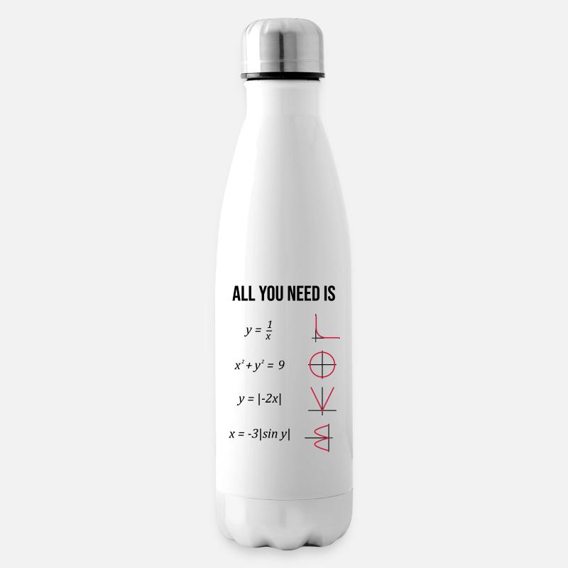 Mathe. Mathelehrer. Mathematiker. Geschenk - Isolierflasche - Weiß