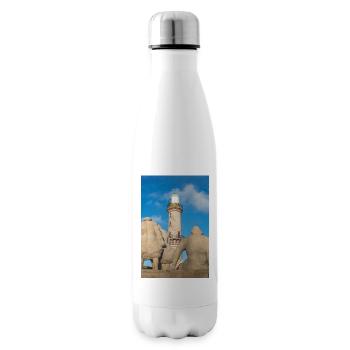 Leuchtturm Rostock Warnemünde - Isolierflasche - Weiß - Rechts