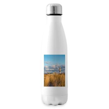 Lighthouse Rostock Warnemünde Dunes Poster - Insulated Water Bottle - white - Right