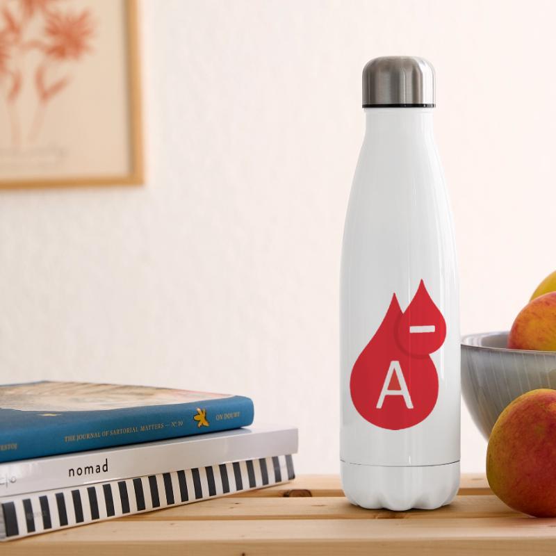 Blood type rhesus factor A negative gift idea Insulated Water Bottle