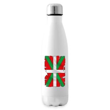 basque drapeau - ikurriña - Bouteille isotherme - blanc - Droite