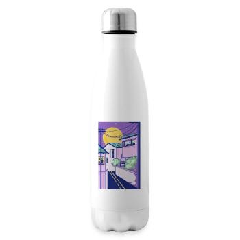 Yokohama la nuit - Bouteille isotherme - blanc - Droite