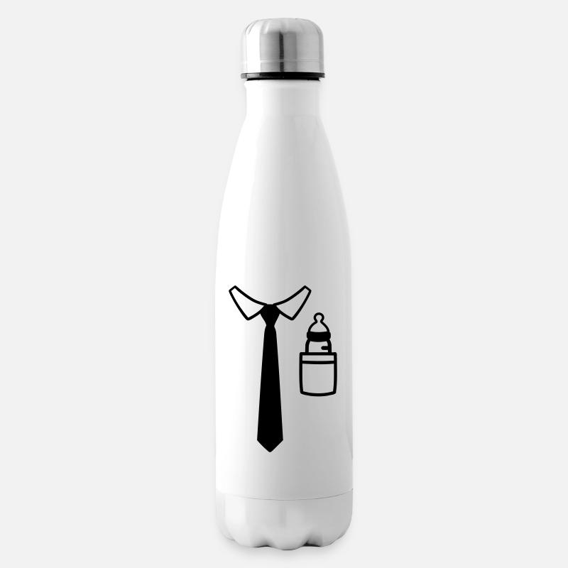Vater - Isolierflasche - Weiß