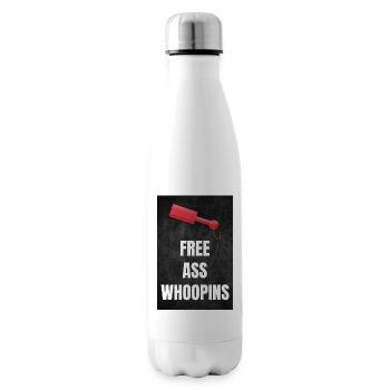 Kinky Paddle BDSM Cuir Free Ass Whoopins - Bouteille isotherme - blanc - Droite