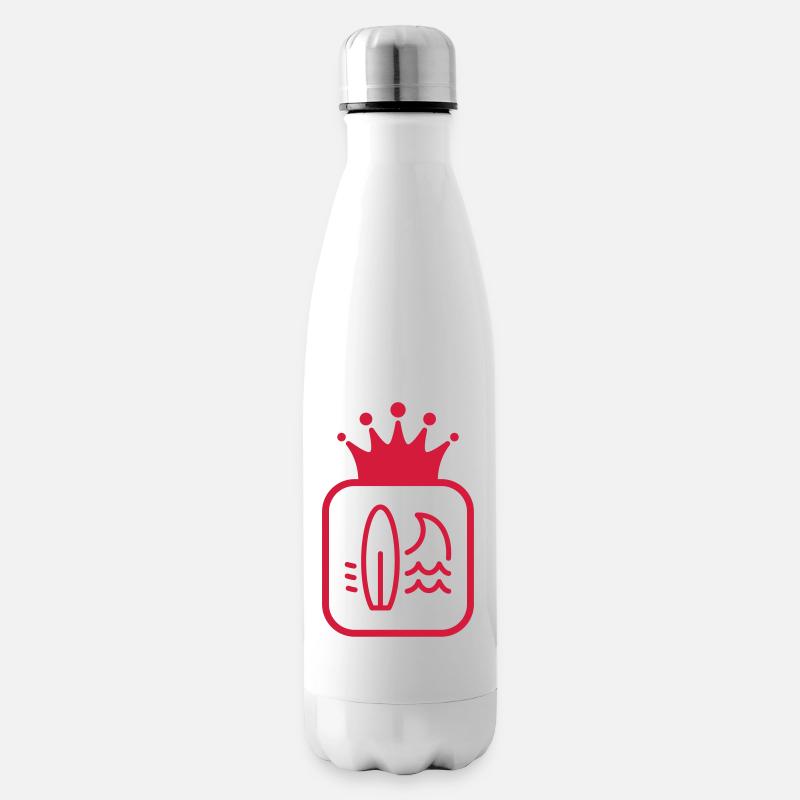 Surfen / Surfer / Surf / Surfing / Strand - Isolierflasche - Weiß