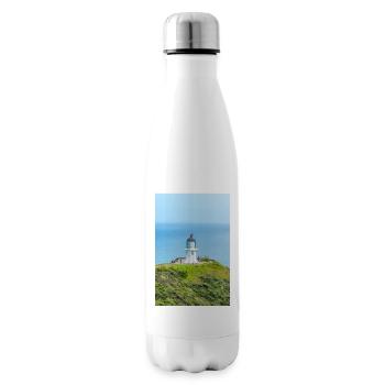 Lighthouse at Cape Reinga (Te Rerenga Wairua) New - Insulated Water Bottle - white - Right