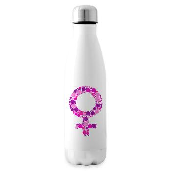 Female Symbol - Insulated Water Bottle - white - Right