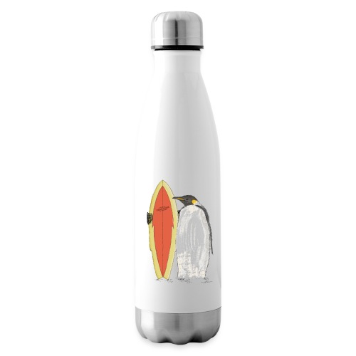Ein Pinguin mit Surfboard - Isolierflasche