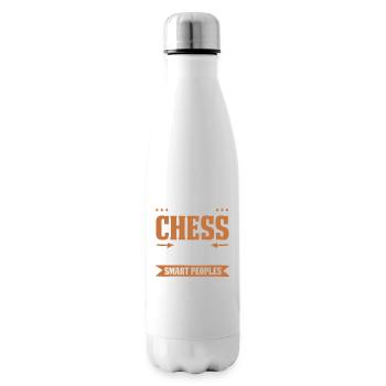 jeu d’échecs chess - Bouteille isotherme - blanc - Droite