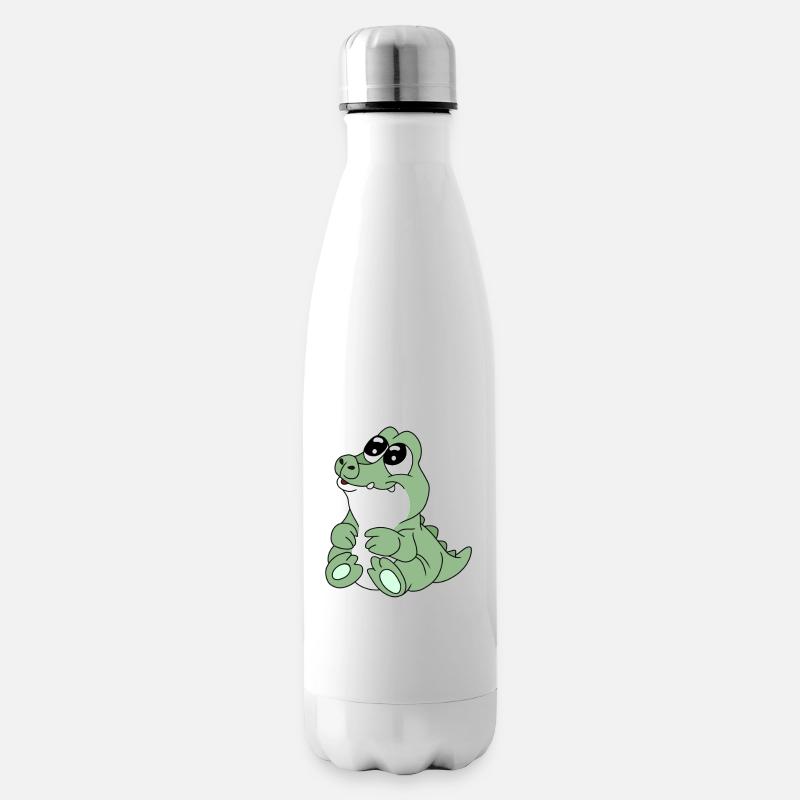 Baby Krokodiles Krokodile - Isolierflasche - Weiß