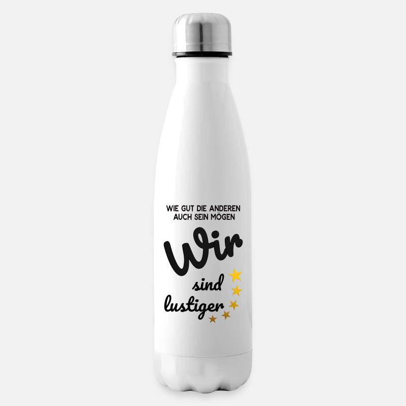 Wir sind lustiger - Isolierflasche - Weiß